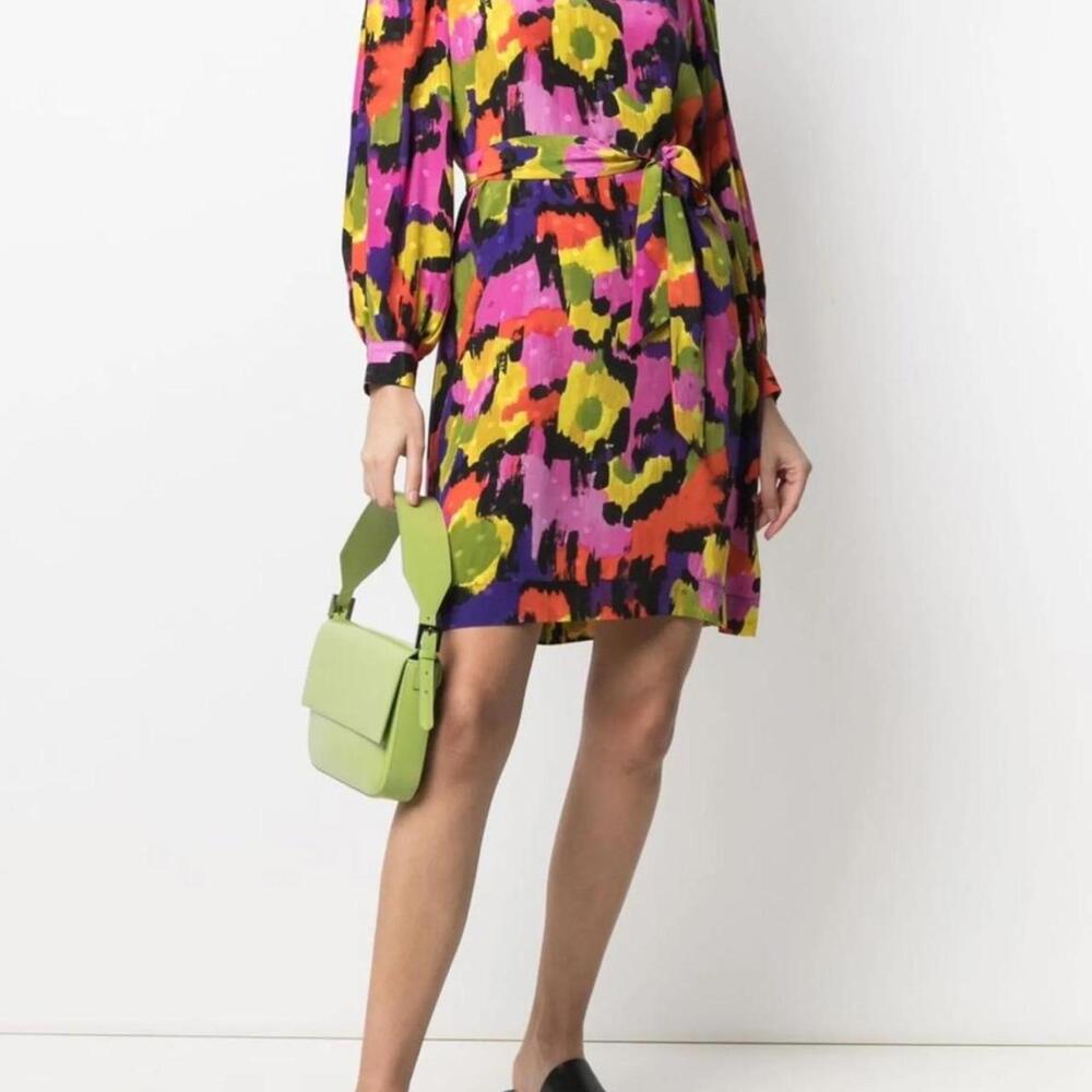 Essentiel antwerp zingseng silk minidress